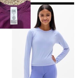 Athleta Girl Purple Long Sleeve Top